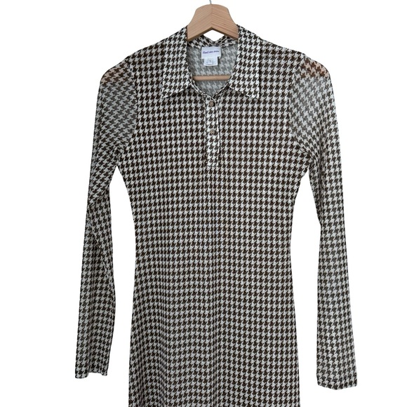 Find Me Now Elena Houndstooth Dress Sz S - Picture 5 of 9